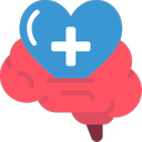 Brain with heart web icon to represent Cedar Oaks Clinic Integrative Psychiatric Therapy in Wake Forest, NC